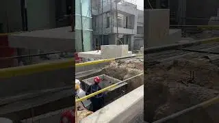 Crane Placing Slab on Top | Construction Site Work | Gradelog by Usman