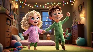 Pajama Dance Party | Fun Bedtime Song for Kids | Nursery Rhymes and Nighttime Movement
