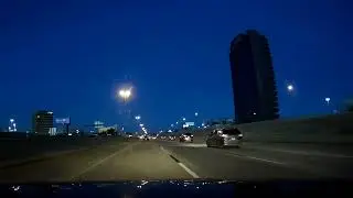 Evening drive along I-44 East in Oklahoma