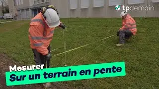Mesurer une distance horizontale sur un terrain en pente