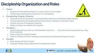 Discipleship Sunday School Program Introduction January 11, 2026