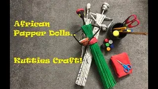 African Paper dolls | Kids paper craft ideas | best  out of waste | Cousin zone