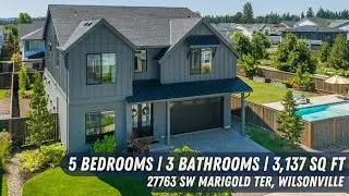 Modern Wilsonville Home by West Hills Homes NW | 3,137 Sq Ft | Smart Features + Bonus Room