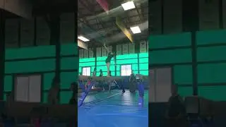 Emily Ford Aerial Split Jump on Beam 2018