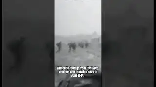 Authentic footage from the D-Day landings and following days in June 1944.  #heroes #freedom