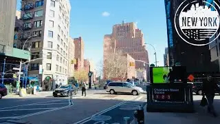 Manhattan Walking Tour, Tribeca New York City via Chambers Street And West Broadway