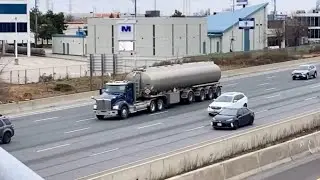 Truckin&rsquo; Along: A captivating compilation of trucks and vehicles cruising down the highway! 🚚🚗