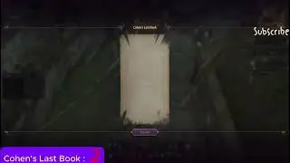 Cohen's Last Book - Codex Location - Throne And Liberty (COLLECTIONS)