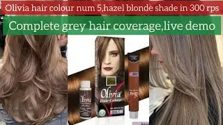 Olivia hazal blonde hair colour review|💫💥grey hair coverage in one application ||Rubinova salon