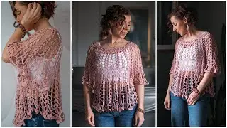 Step-by-Step: How to Crochet the Special Stitches for the Stunning, Eye-Catching Babylonica Top!