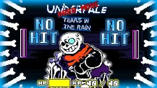[NO HIT] Undertale Hard Mode: Tears in the rain Sans fight by BenLabno