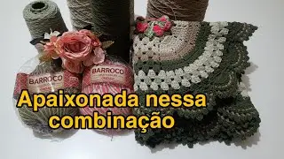 😍 Essa combinação está fazendo sucesso aqui no ateliê, segundo jogo que faço e já foram vendidos