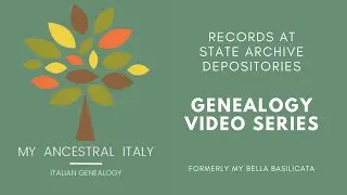 Records at Italian State Archive Depositories