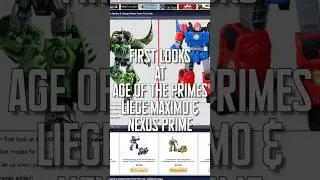 AOTP LIEGE MAXIMO & NEXUS PRIME | Age of the Primes wave 2/3 reveals | MrLoubat | Transformers