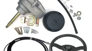 How to install a new steering helm kit ,part 1 ,#outboard #boats