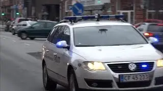 police combivideo politi i udrykning