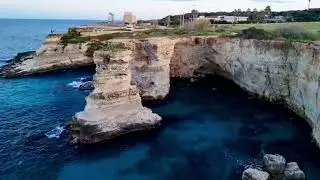 Faraglioni di Sant’Andrea - PUGLIA ITALY 🇮🇹 4K BY DRONE