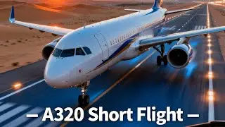 A320 Realistic Short Flight | Abu Dhabi to Dubai | Flight Simulator 2025 | #AviationGaming