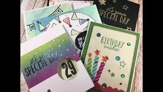 GIVEAWAY {CLOSED} + 6 Cards, 1 Stamp Set Featuring: Ms. Sparkle and Co. Paperie