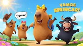 Vamos Brincar Sem Parar 🎶🦫 | Música Infantil das Capivaras | Capicapi e Amigos 🐮🤠