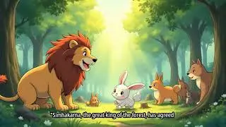 The Wise Lion and the Clever Rabbit #WiseLion#CleverRabbit#MoralStories#AnimalFablesh#Storytime