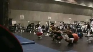 Leg routine. 100 quarter squats. 11/11/09