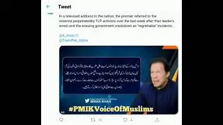 Twitter react on TLP protest and government action