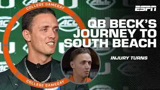 Welcome to Miami, Carson Beck 🏝️ From SEC Championship injury to South Beach | College GameDay