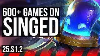 SINGED vs POPPY (TOP) | Rank 9 Singed, 600+ games | NA Grandmaster | 25.S1.2