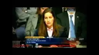 Gayle Trotter in her hearing on Capital Hill