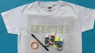 Alphabet T-shirt Painting Kit Tutorial - Fierce (Earth Kit) (Follow Along Painting)