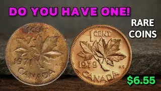 RARE Canadian 1 Cent Coins Worth BIG MONEY! | 1971 & 1979 Elizabeth II No Mint Mark