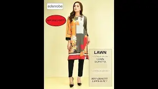 EdenRobe Summer Lawn New Arrivals 2021 - Lawn Duptta - Free Shipping