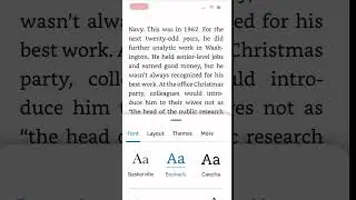 Turn on continuous scrolling on the Kindle app for faster and smoother reading. #kindle