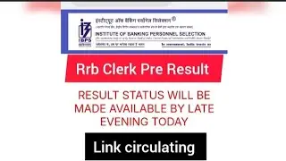 Rrb Clerk Prelims 🔥 Result Link Circulating Real or Fake 🤔 #rrbclerkpre #resultout 