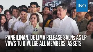 Pangilinan, de Lima release SALNs as LP vows to divulge all members&rsquo; assets