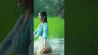 Smile in the Flooded Field: The Beauty of Natural Simplicity | Soft Rain, Light Soul