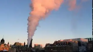 Release of high-pressure steam from the West Block