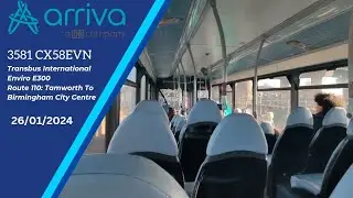 *THRASH* Arriva Midlands North 3581 (2741) CX58EVN Transbus International Enviro300 *263 Branded*