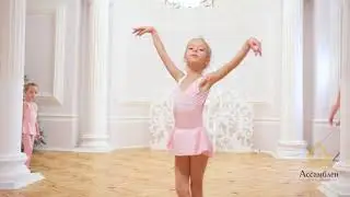Little girl dances Swan Lake
