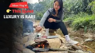 When Cooking by a Stream Feels Like True Luxury - Solo Camping ASMR