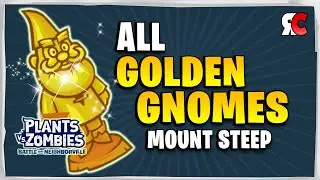 All 24 Golden Gnomes in Mount Steep | Plants Vs Zombies: Battle for Neighborville