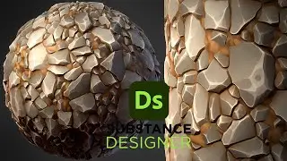 Создание стилизованного материала скальной поверхности в Substance Designer