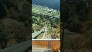 Exciting ride on the Ritom funicular railway at Piotta, Ticino, Switzerland 2022 #shorts #piotta