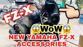 New Yamaha FZ-X Accessories | Visor | Top Rack Back Rest | Head Light Grill