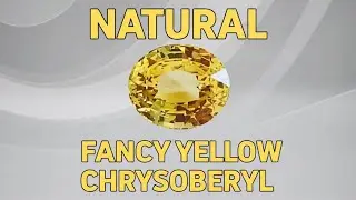 NATURAL FANCY YELLOW CHRYSOBERYL GEMSTONE 