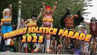 Shameless and Artistic Fremont Solstice Parade 2025 &ndash; Funny, Creative, Naked, Body Paint Festival.