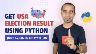 USA Election Result With Just 12 Lines of Python | USA Election 2020 | Python Hack | Python project