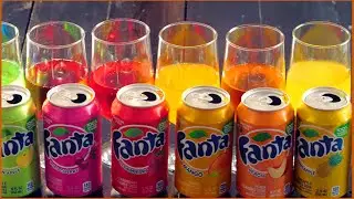 9 Fanta flavor: Peach, Strawberry, Mango, Green Apple, Wild Cherry, Berry, Grape, Toronja, Pineapple