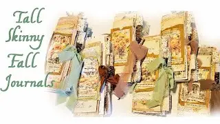 Tall Skinny Fall Document style journals flip through